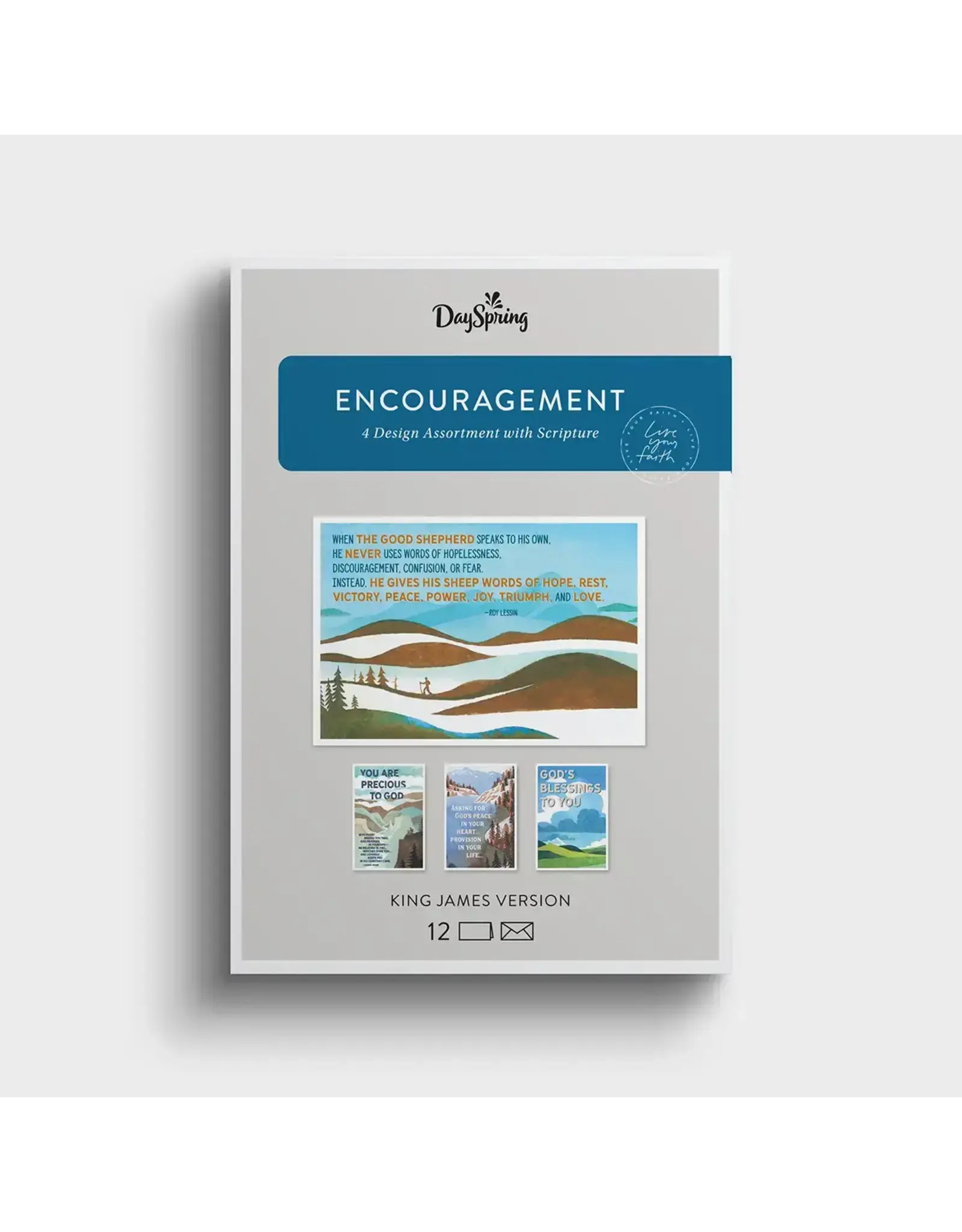 Encourage - Peaceful Destinations - 12 Boxed Cards, KJV