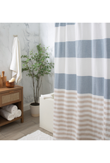 Stripe Shower Curtain - Blue/Natural