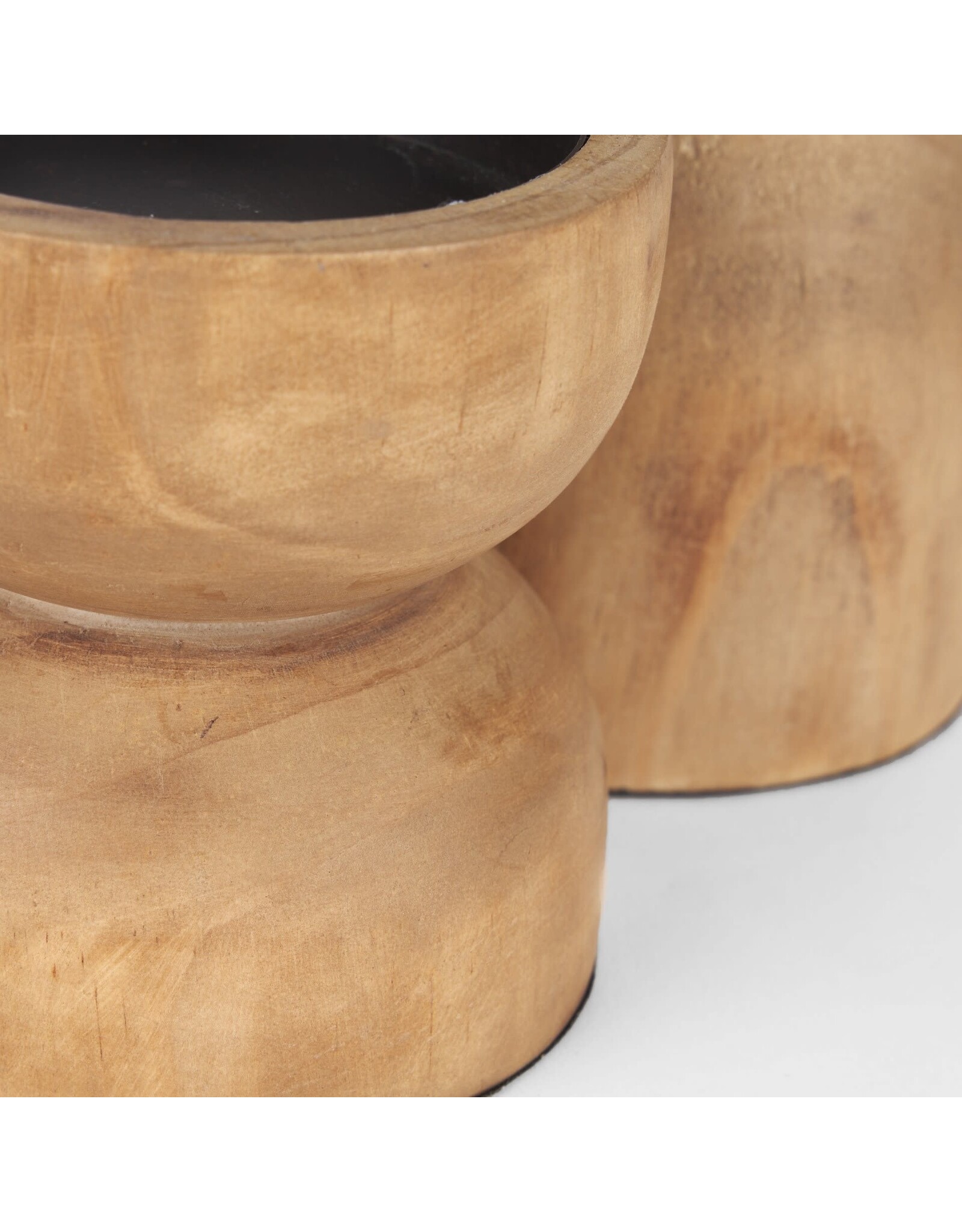 Aleena Wooden Candle Holder - Large