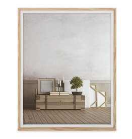 8"x10" Photo Frame in white & Natural