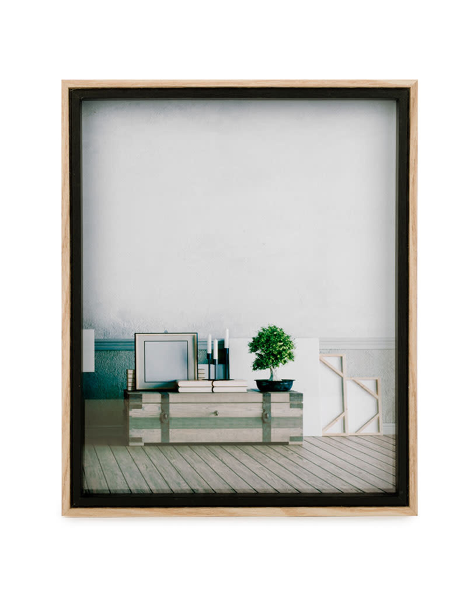 8"x10" Photo Frame in Black & Natural