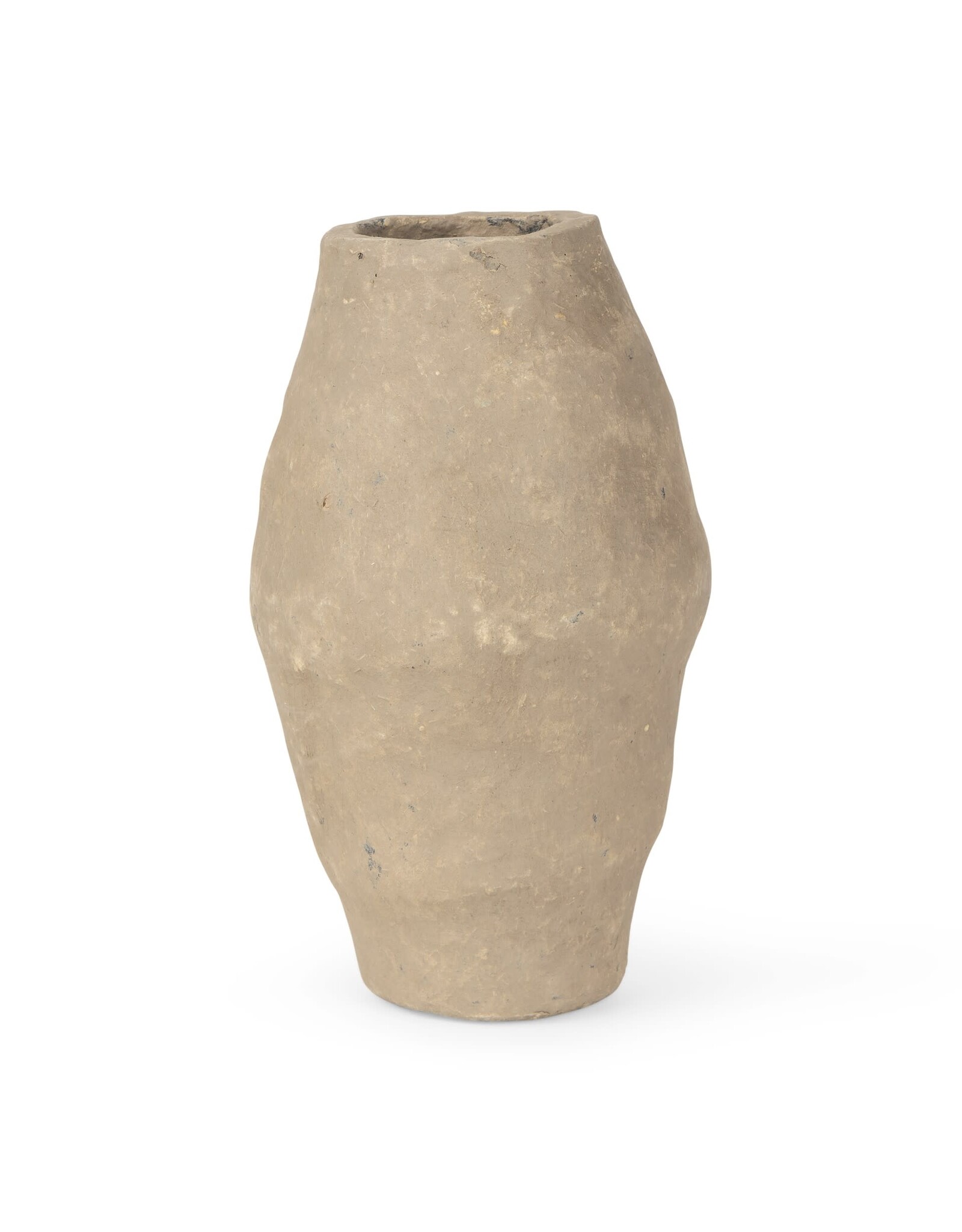 Rundal Small Paper Mache Vase - Grey
