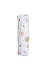 Cotton Muslin Swaddle Blanket Football