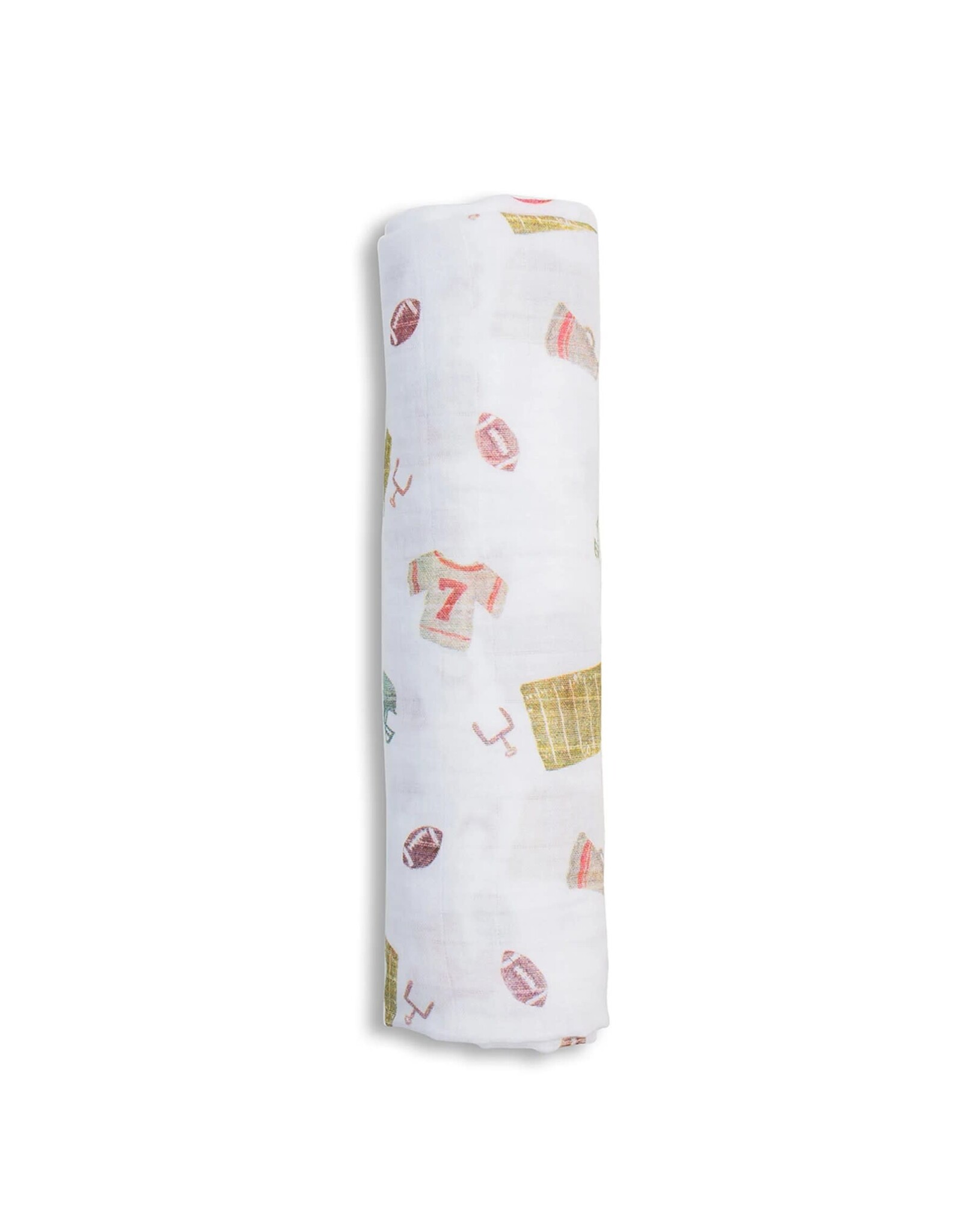 Cotton Muslin Swaddle Blanket Football