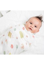 Cotton Muslin Swaddle Blanket Football