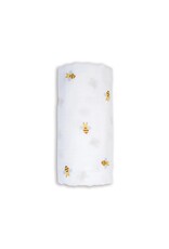 Lulujo Muslin Swaddle Blanket - Bees
