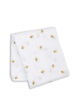 Lulujo Muslin Swaddle Blanket - Bees