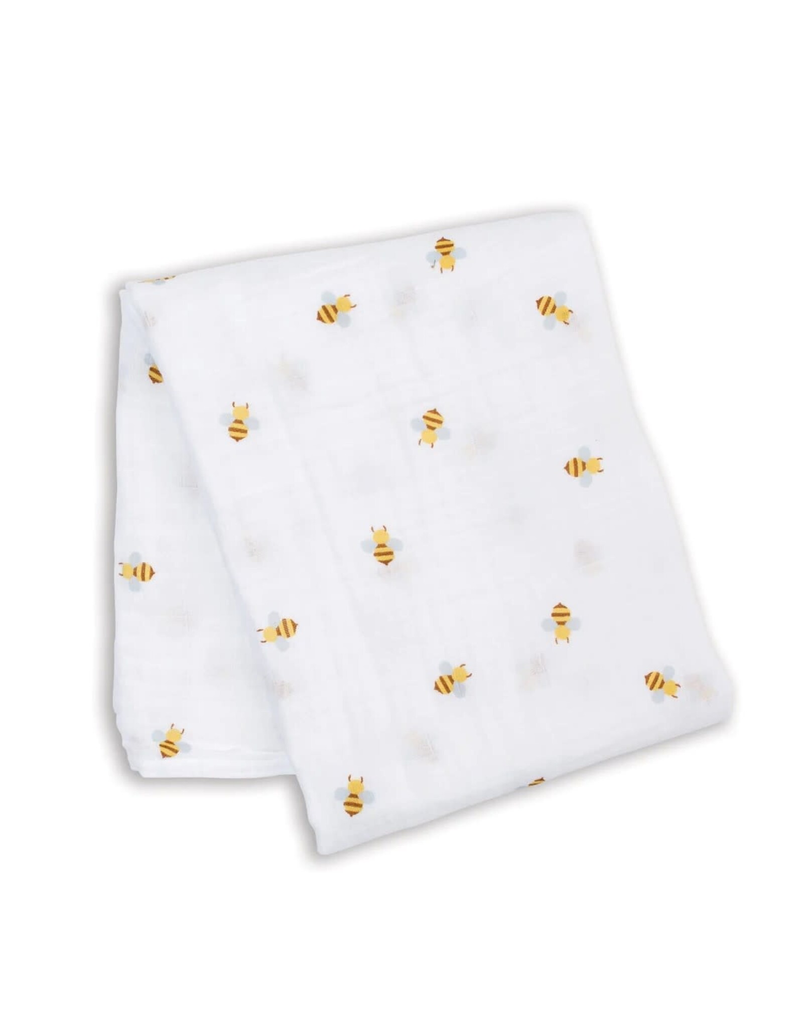Lulujo Muslin Swaddle Blanket - Bees