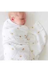 Lulujo Muslin Swaddle Blanket - Bees