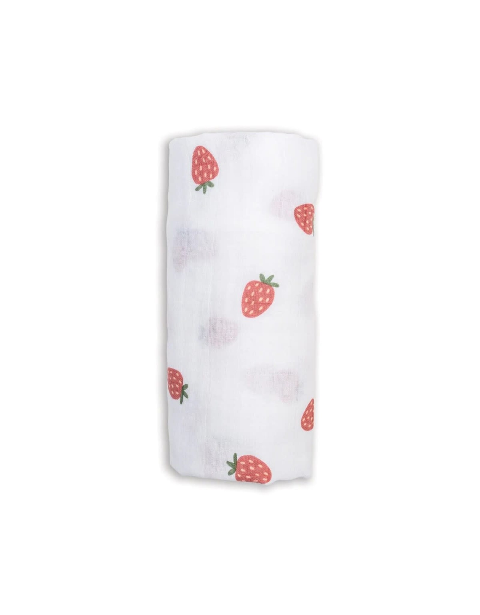 Muslin Swaddle Blanket - Strawberries