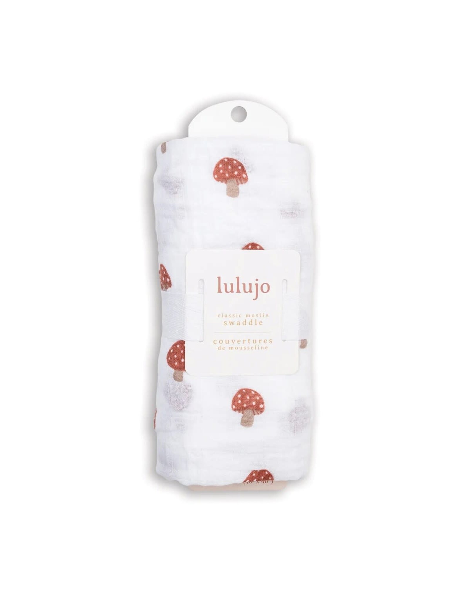 Muslin Swaddle Blanket - Mushroom