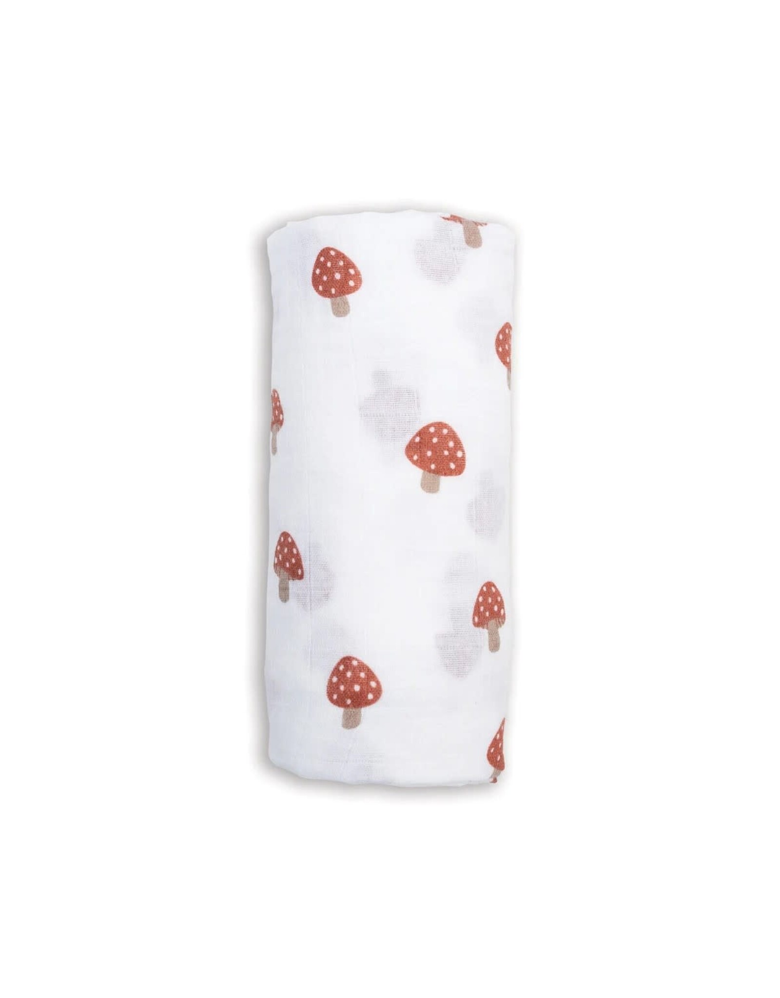 Muslin Swaddle Blanket - Mushroom