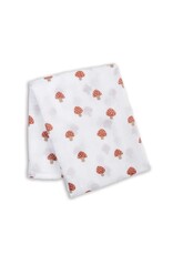 Muslin Swaddle Blanket - Mushroom