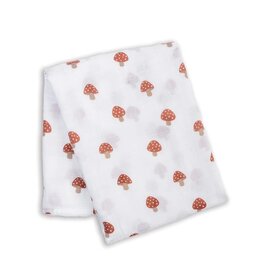 Muslin Swaddle Blanket - Mushroom