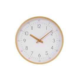 White Wood Trim Clock