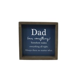 MDF Wood Sign - Dad/Everything