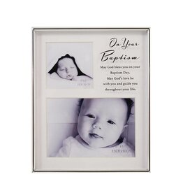 Silver Plated Collage Baptism Frame