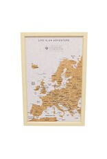 Small Travel Board Europe Map