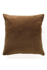 Plush Brown European Pillow 25"x25"