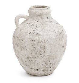 White Rustic Vase Jar