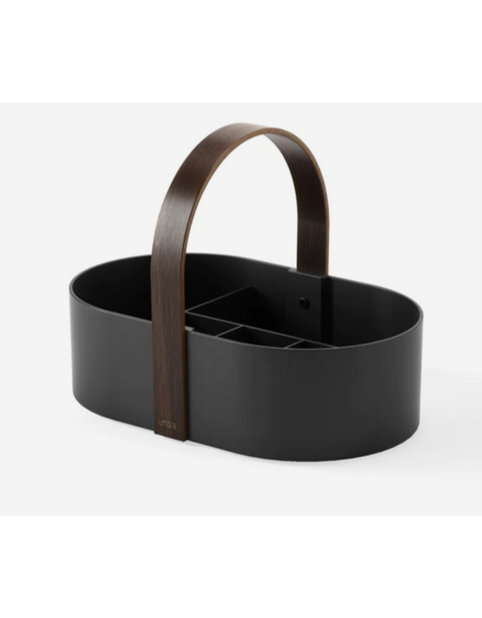 Bellwood Storage Caddy  - Black/Walnut
