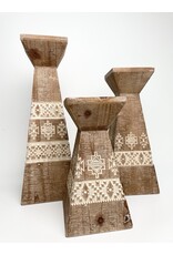 Sedona Wood Candle Holder - medium