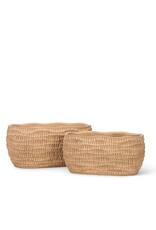 Large Ridged Oval Planter
