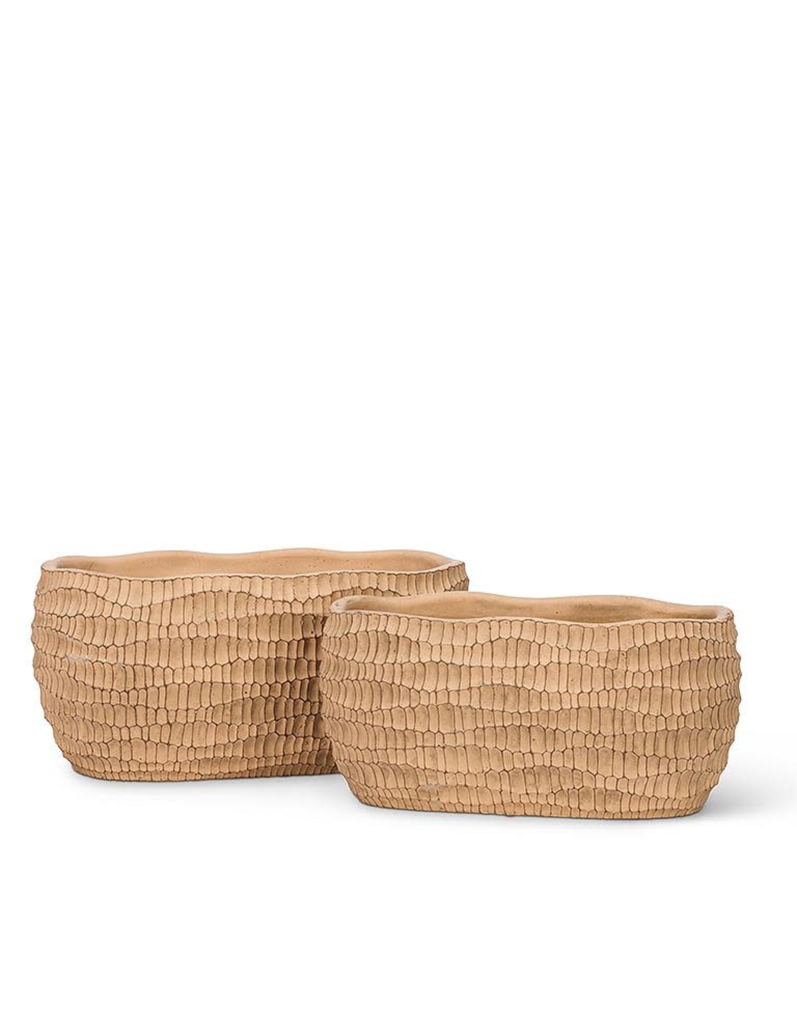 Large Ridged Oval Planter