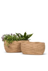 Large Ridged Oval Planter