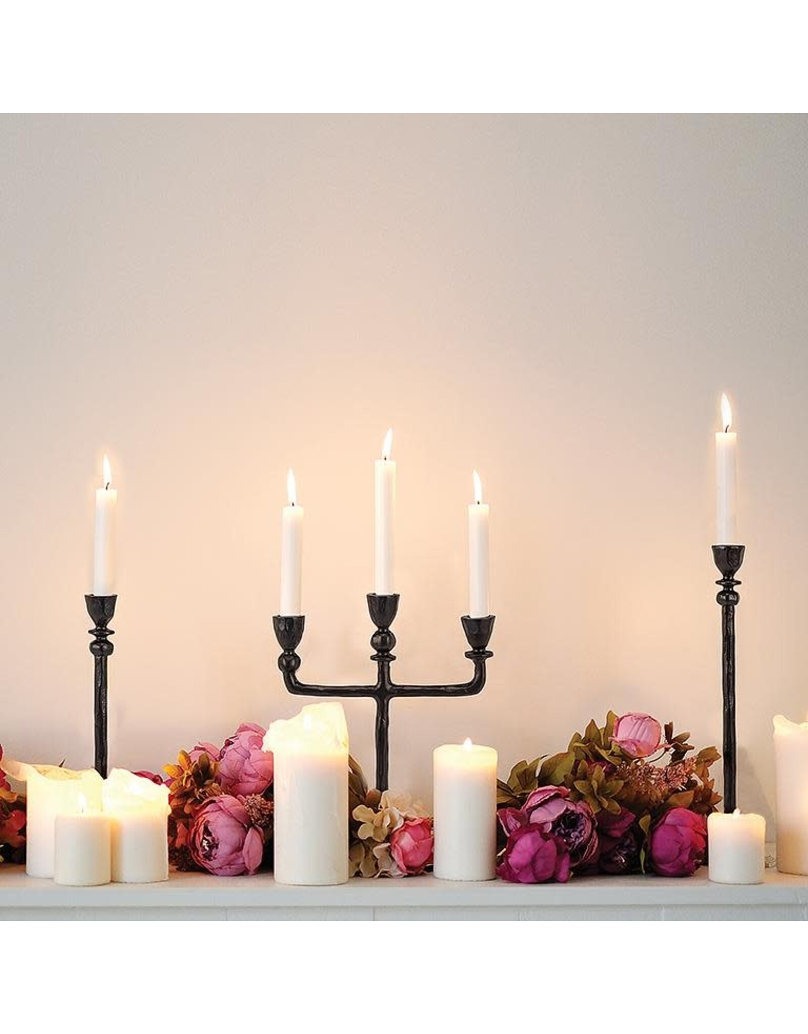 Forged Metal Candelabra