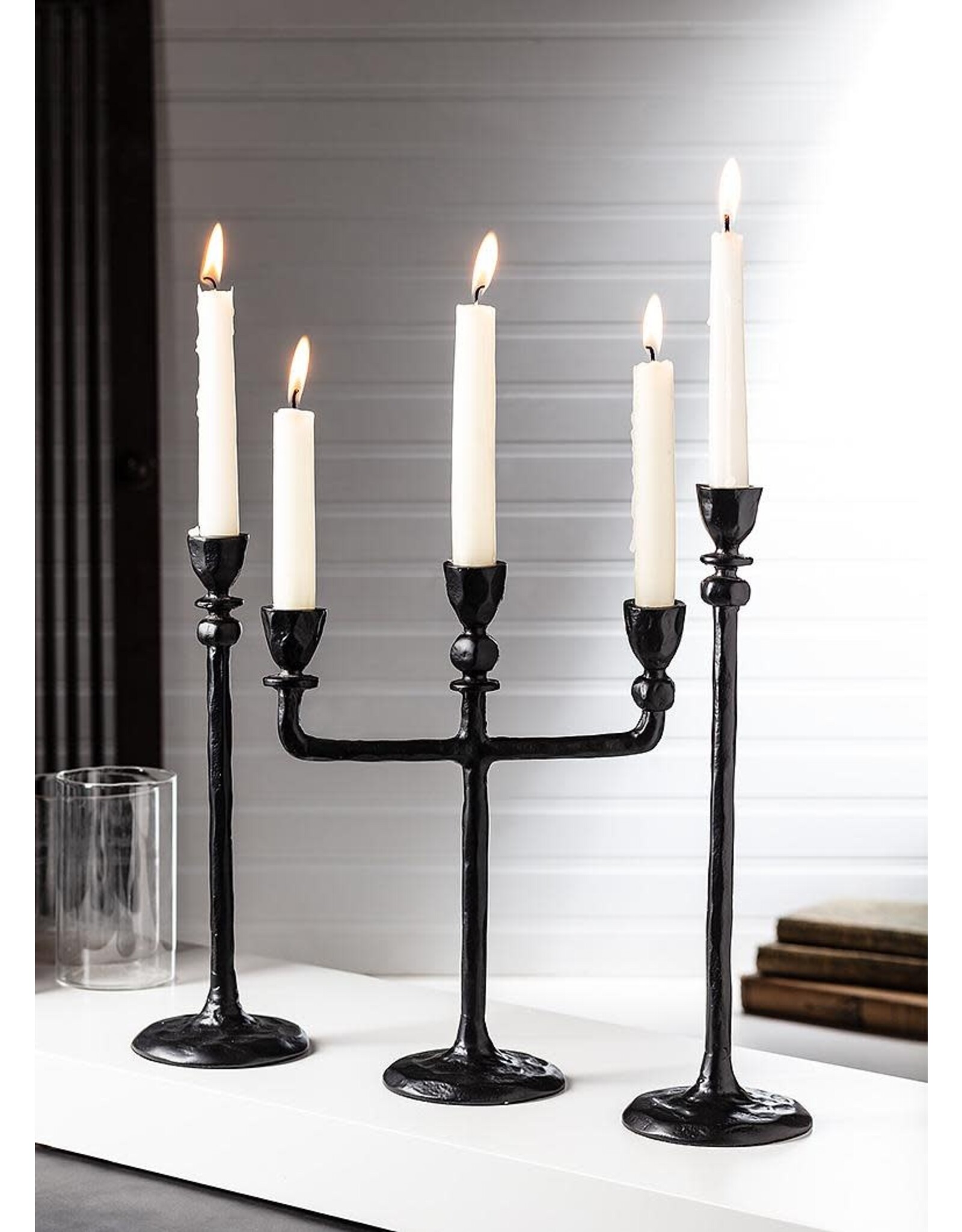 Forged Metal Candelabra