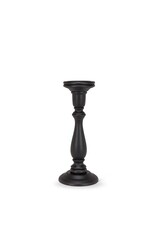Black Turned Pillar Holder - Large
