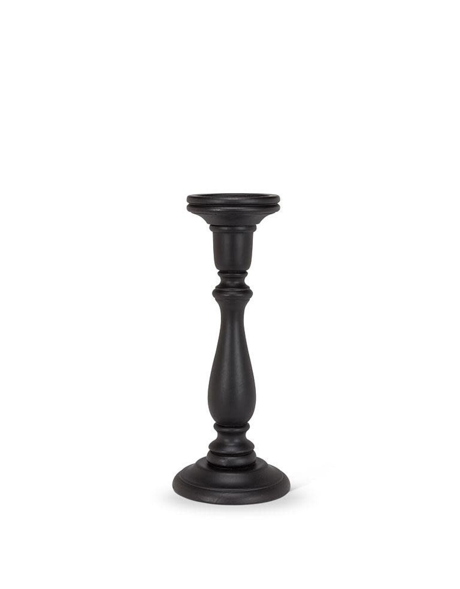 Black Turned Pillar Holder - Large