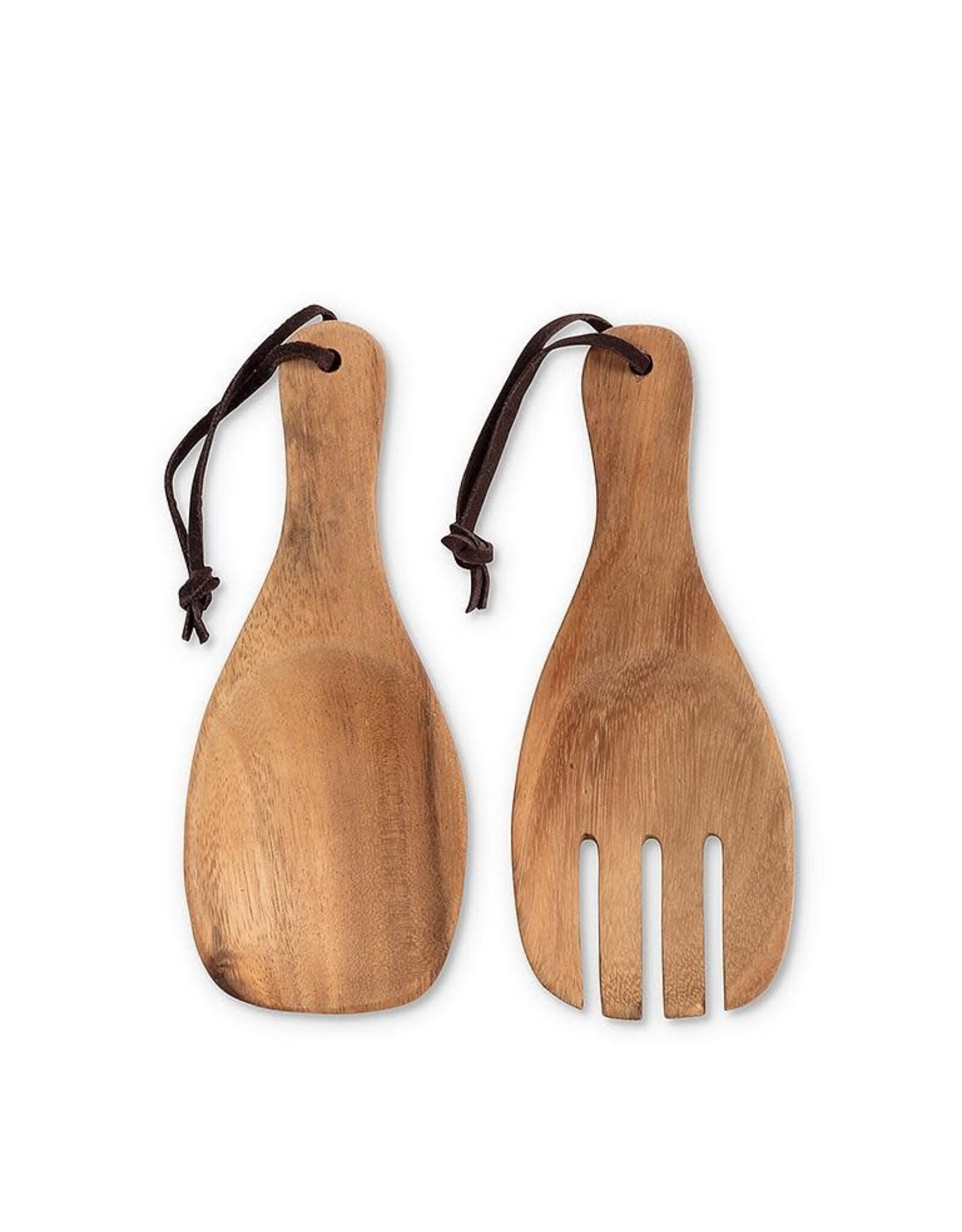 Short Salad Servers with Straps