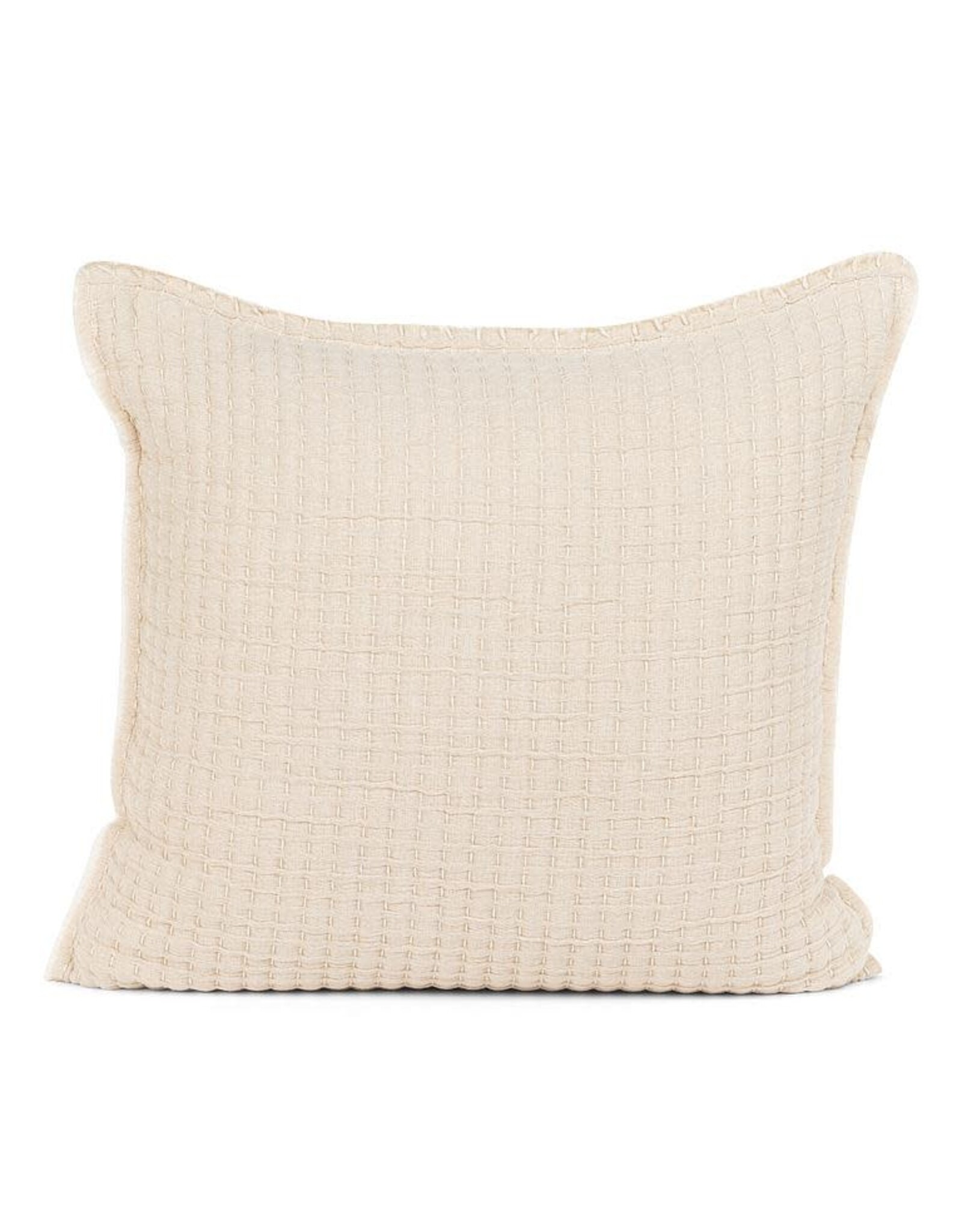 Overstitch Square Pillow - Beige