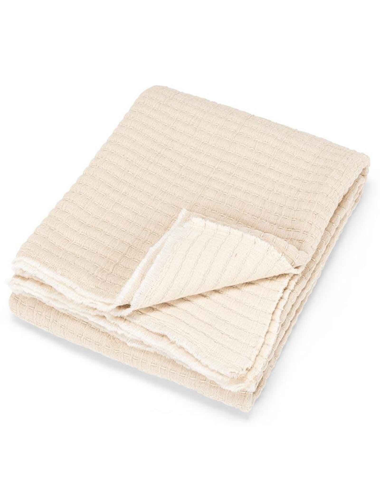 Overstitch Throw - Beige