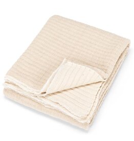 Overstitch Throw - Beige
