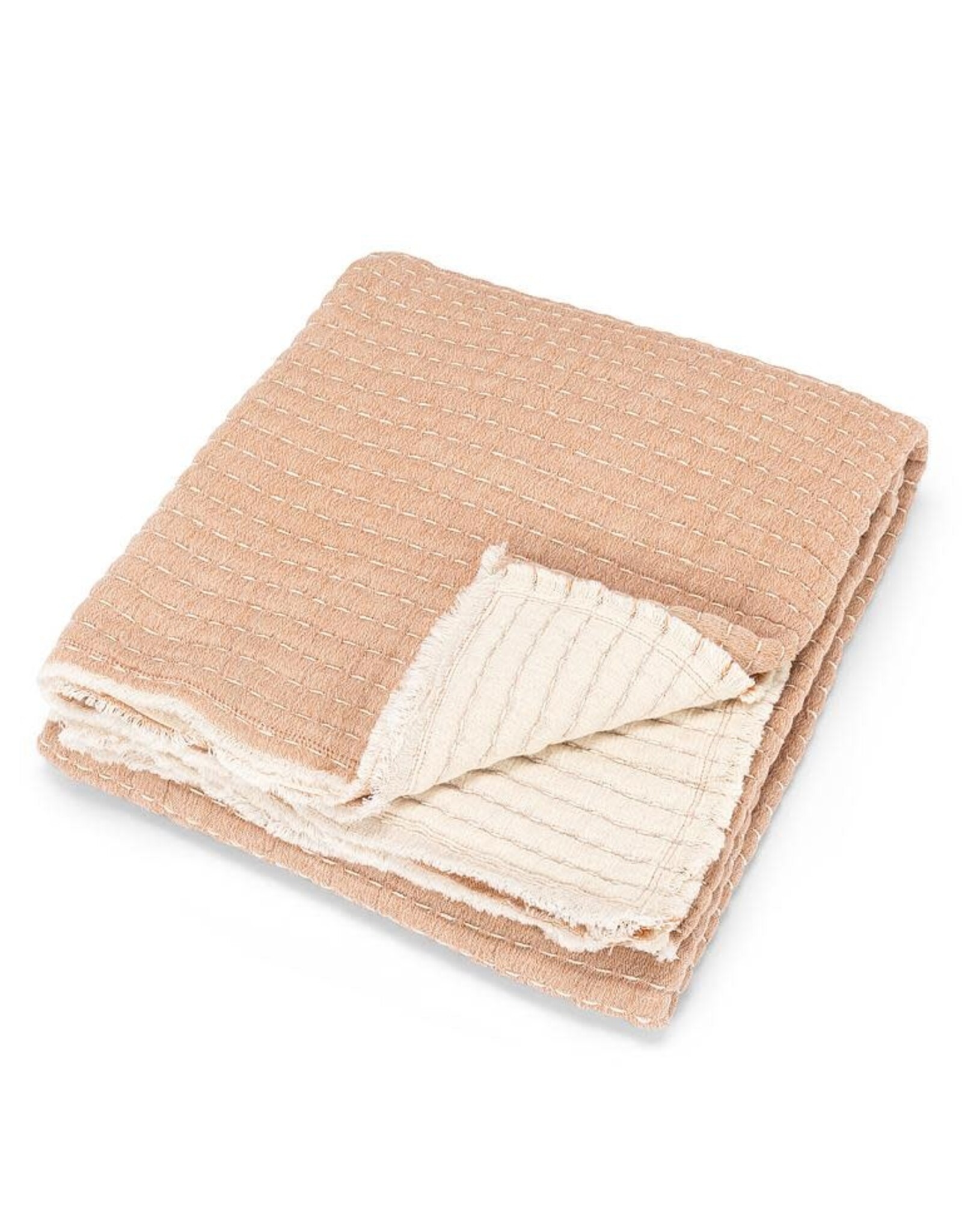 Overstitch Throw - Terracotta