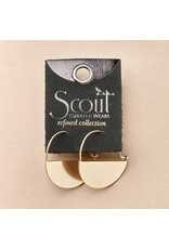 Refined Earring Collection - Lunar Hoop/Gold Vermeil