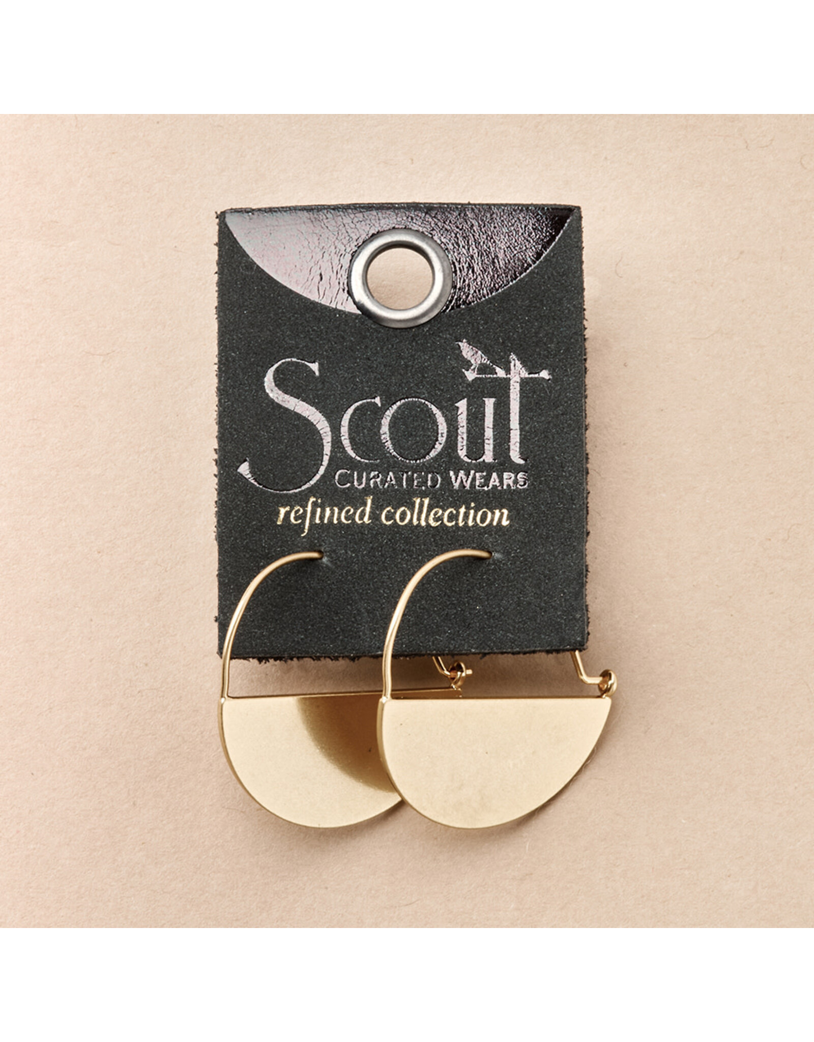 Refined Earring Collection - Lunar Hoop/Gold Vermeil