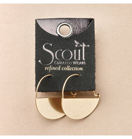 Refined Earring Collection - Lunar Hoop/Gold Vermeil