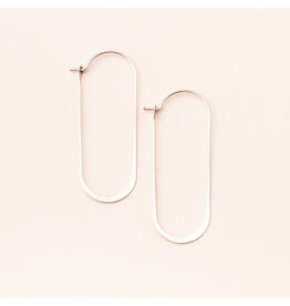 Refined Earring Collection - Cosmic Oval/Sterling Silver
