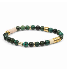 Intermix Stone Stacking Bracelet - African Turquoise