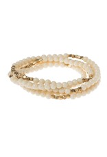 Stone Wrap - White Fossil Jasper