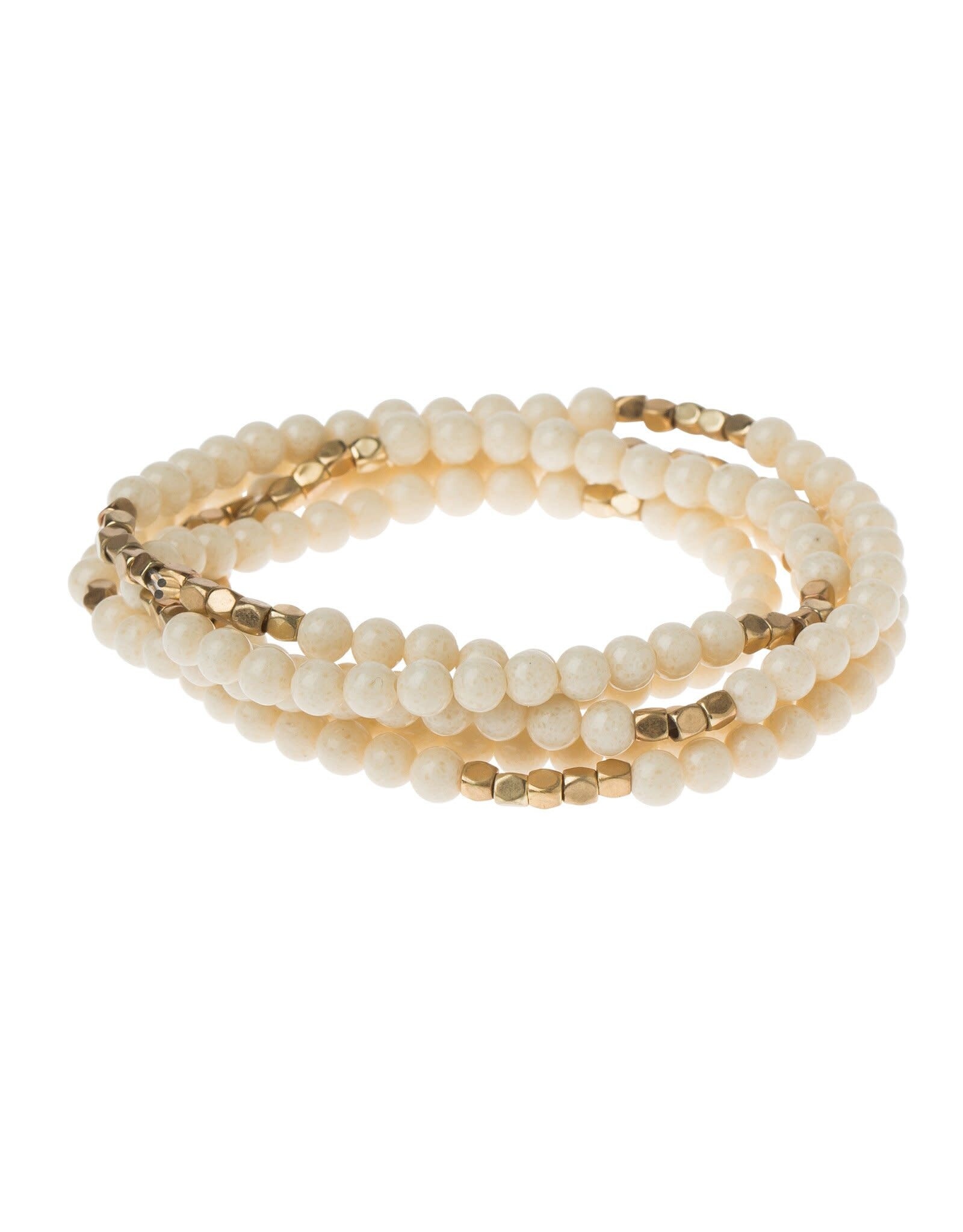 Stone Wrap - White Fossil Jasper