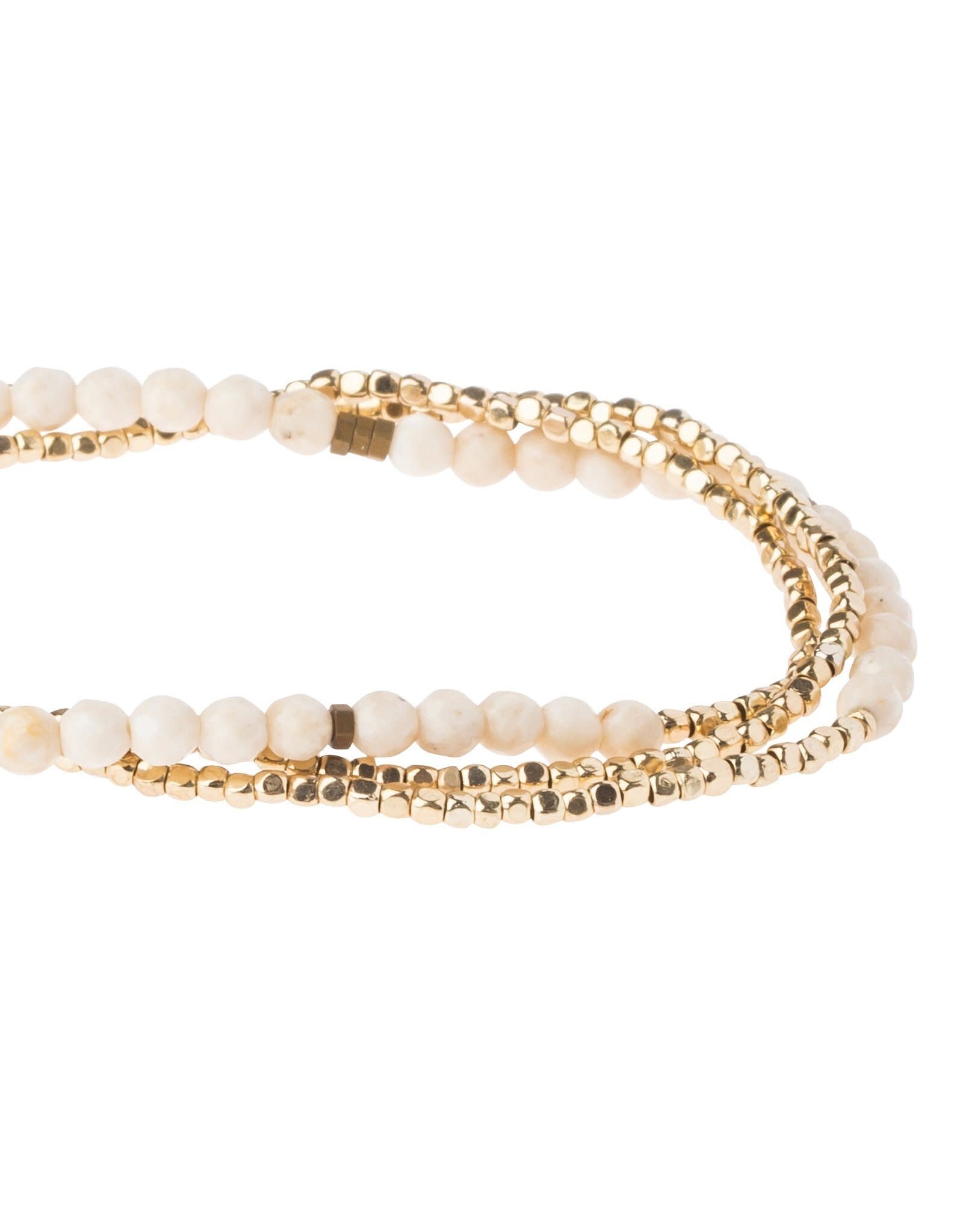 Delicate Stone - White Fossil Jasper