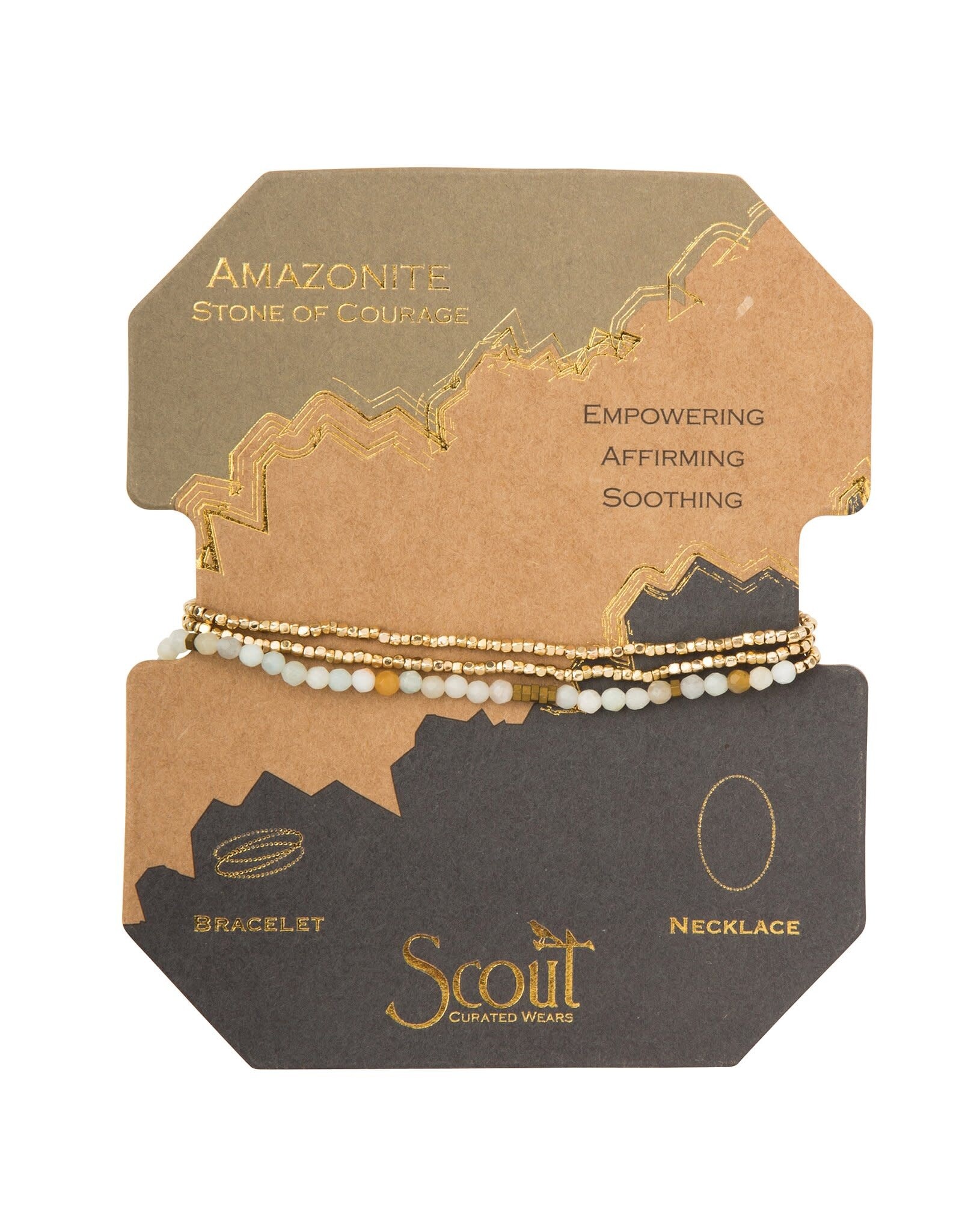 Delicate Stone - Amazonite Gold