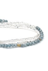 Delicate Stone - Blue Howlite/Silver