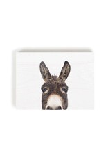 Decor Block - Peeking Donkey