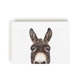 Decor Block - Peeking Donkey